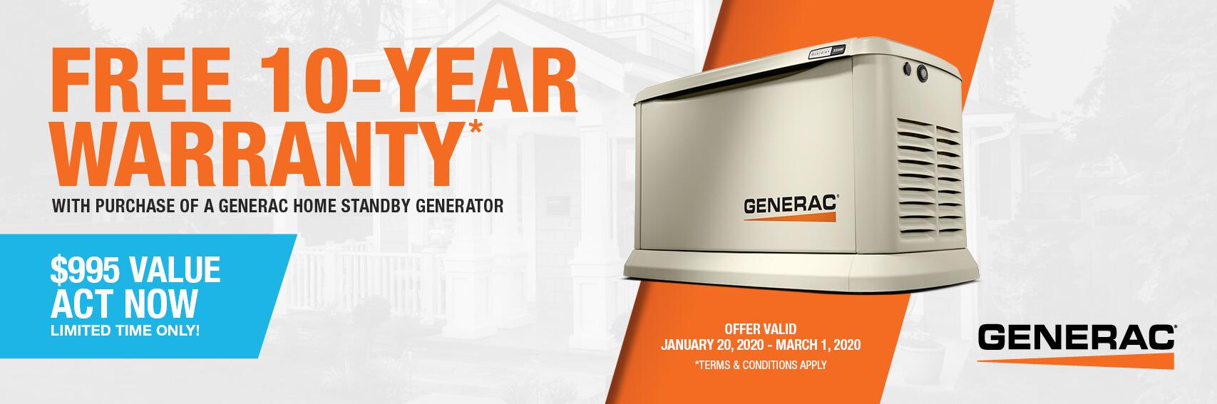 Homestandby Generator Deal | Warranty Offer | Generac Dealer | Ruckersville, VA